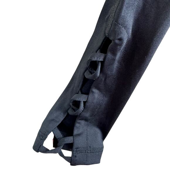 LGND Supply Co. Black Skinny Strappy Ankle Fit Mid Rise Athletic Leggings Size S - Picture 4 of 5